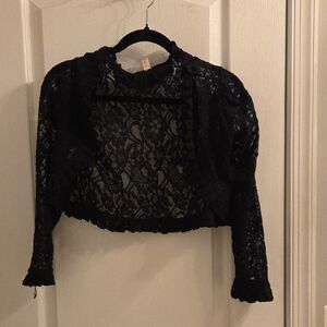 Black Lace Cardigan